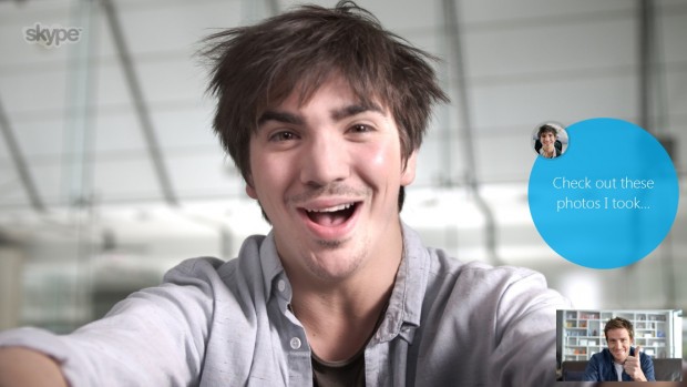 Skype für Windows 8 - Videochat mit Textnachricht (Bild: Skype)